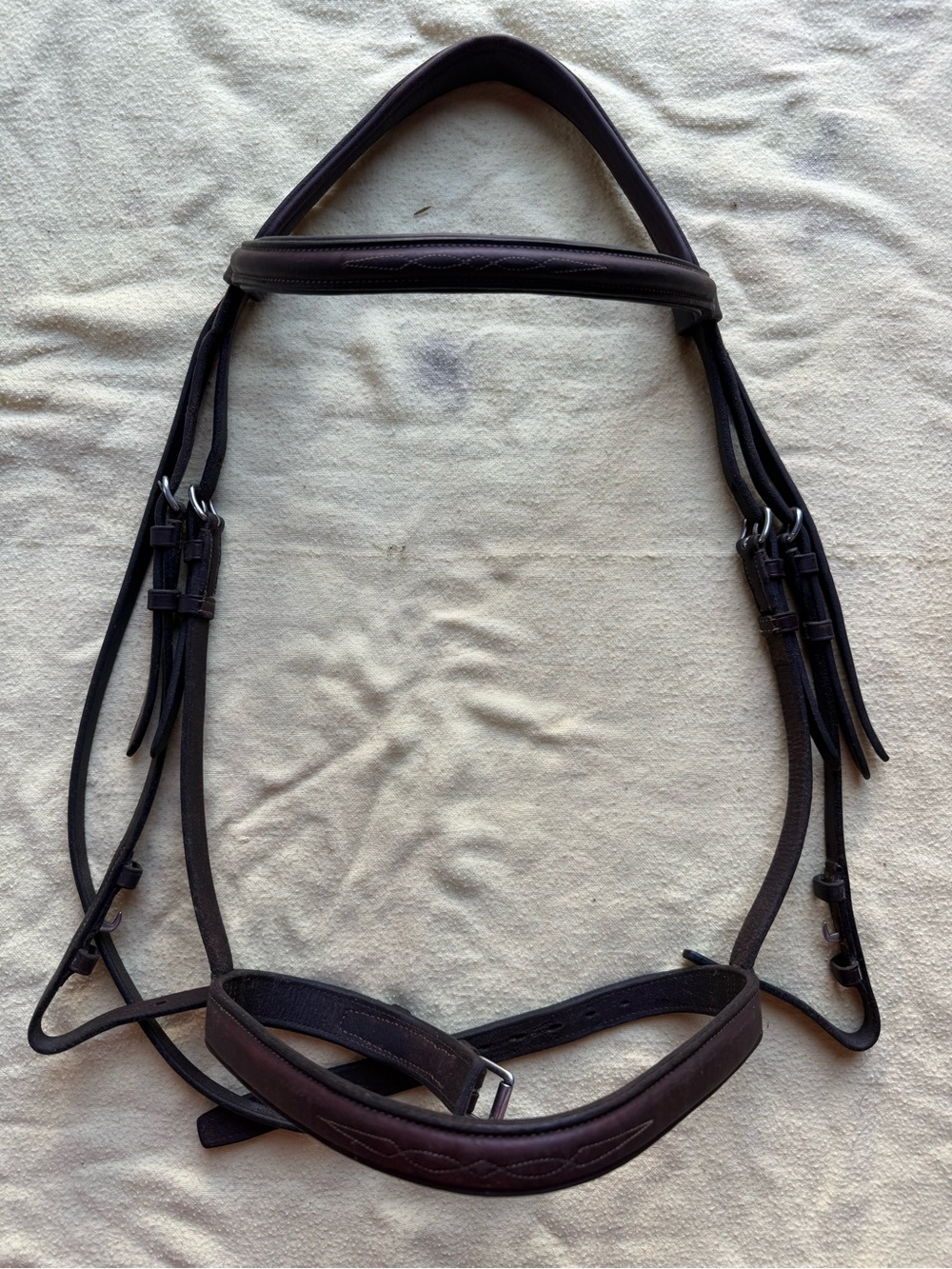 Aramas fancy stitch monocrown bridle